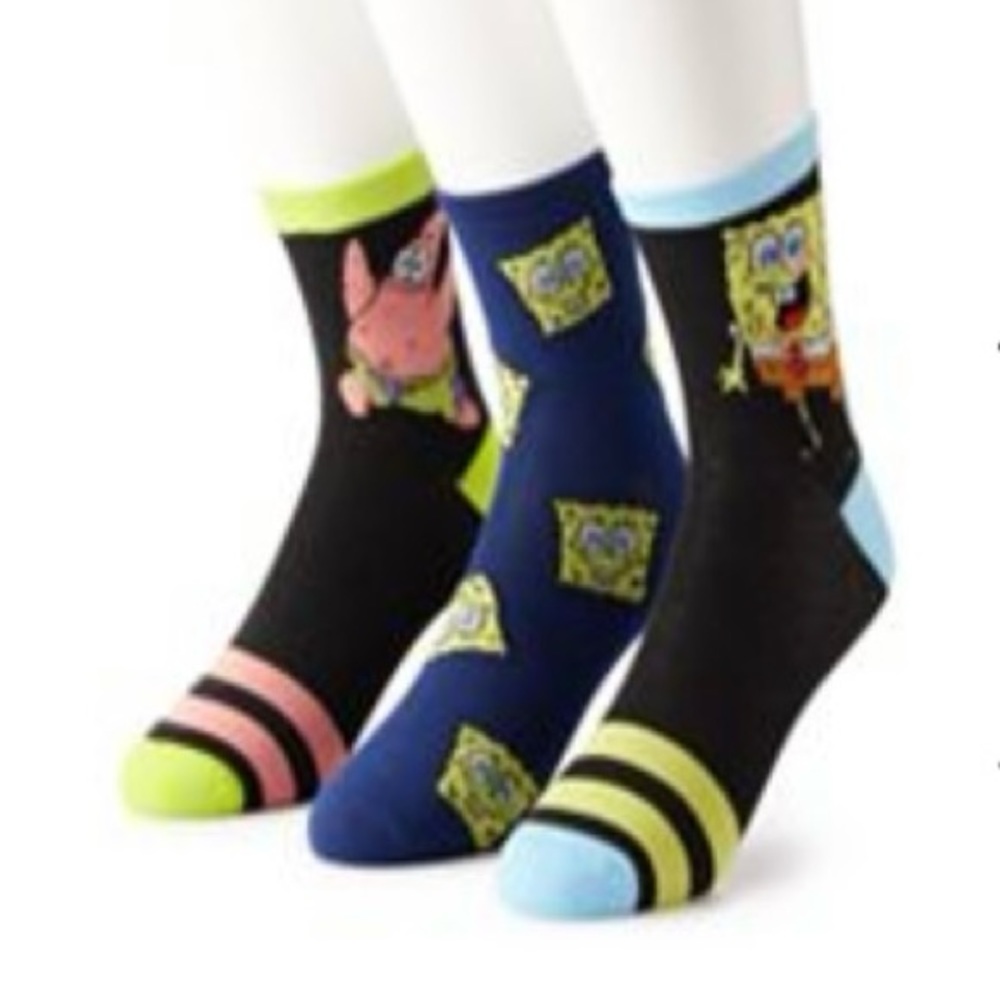 Men’s character, casual quarter socks three pack